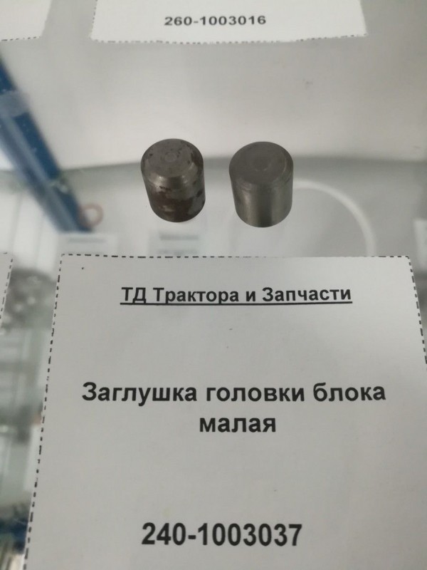 Заглушка головки блока малая — 2