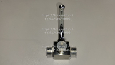 Кран гидравлический 3-х ходовой, м20х1,5 (нар.резьба) (315 Атм) сталь.